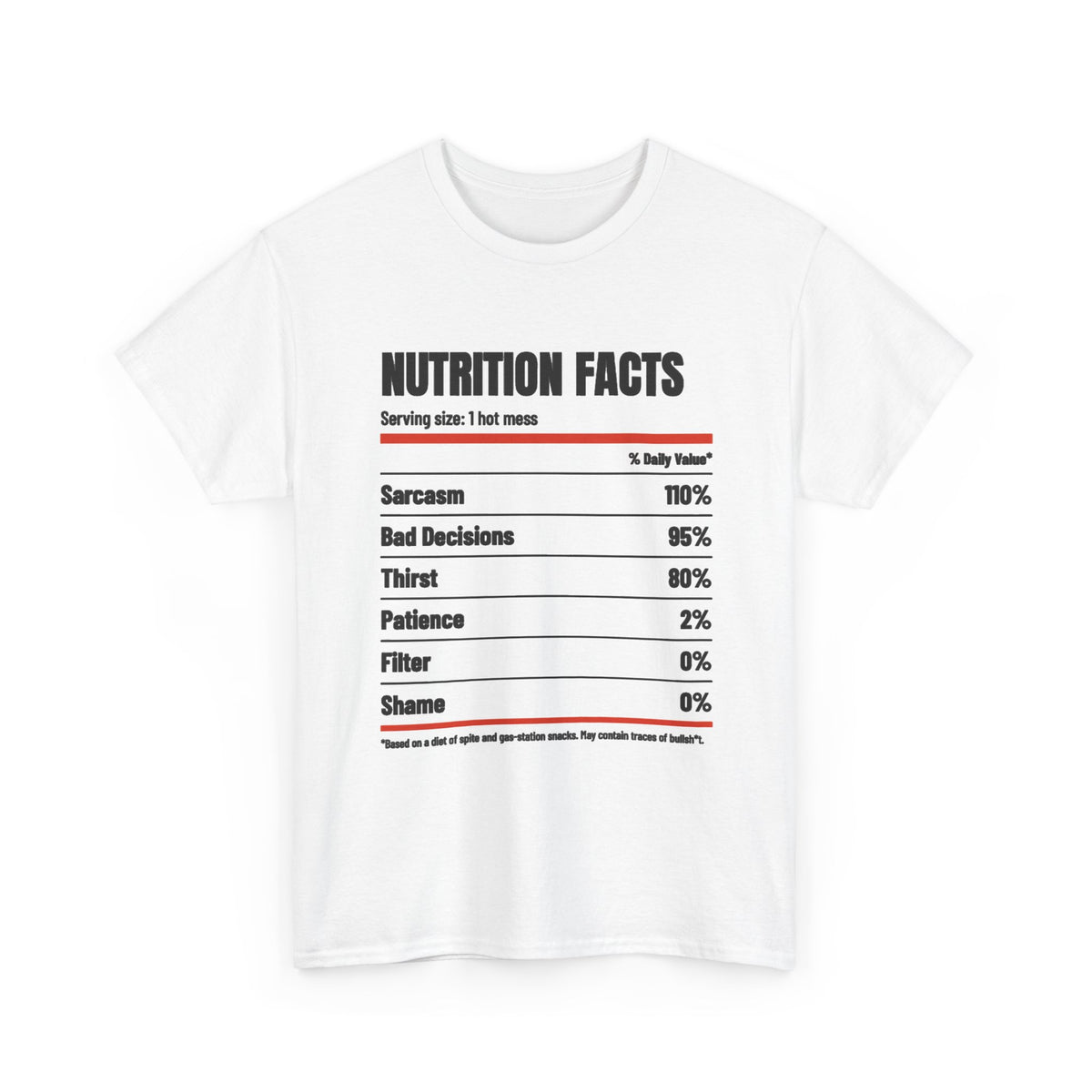 Nutrition Facts Tee